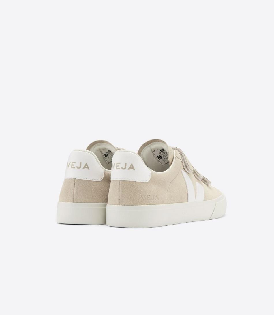 Recife Veja Chromefree Cuir Almond Homme Blanche | GFRUC29821